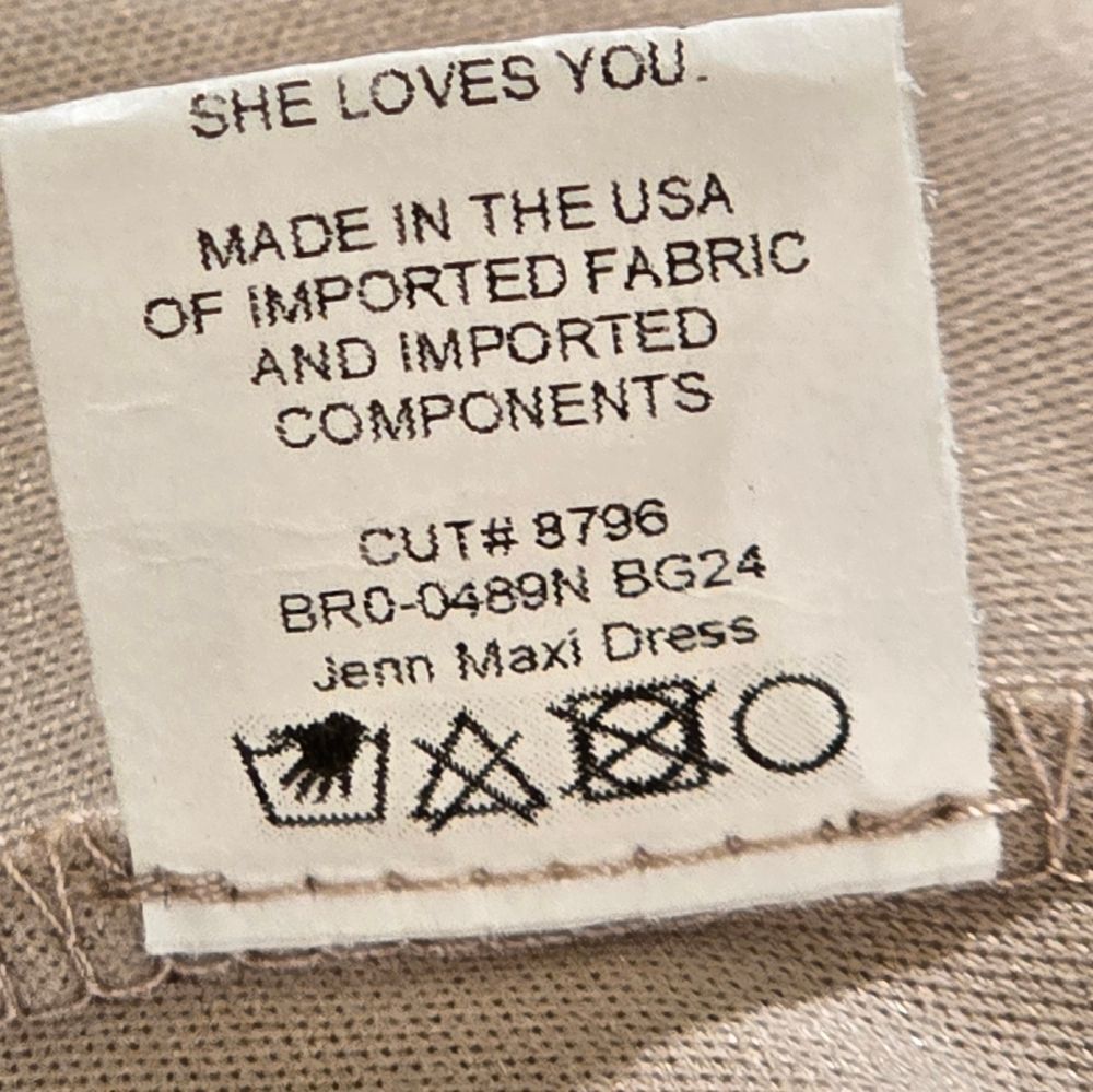 Show Me Your MuMu Jenn Maxi Dress Bridesmaid in Beige Sz M NWT - Picture 5 of 5